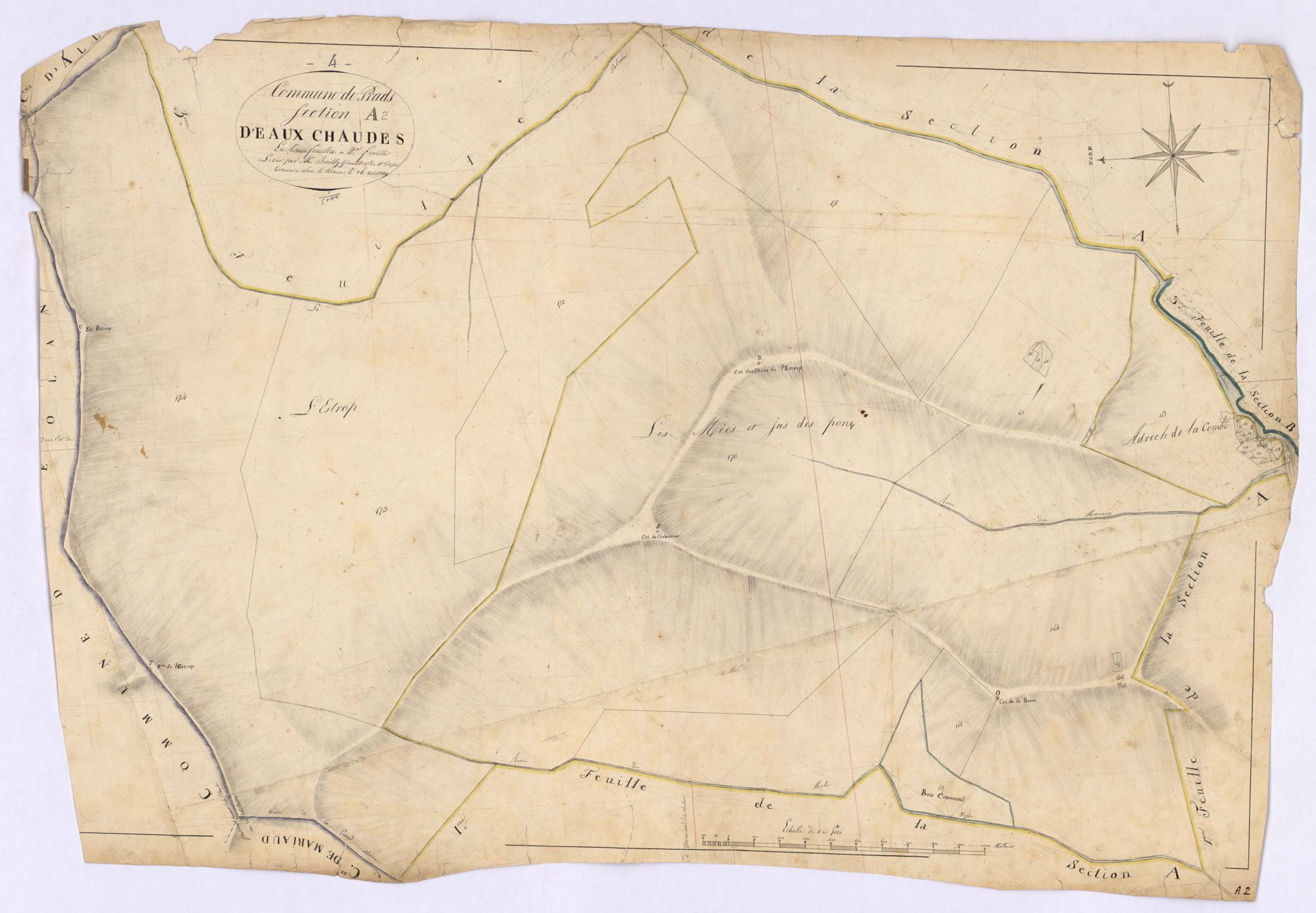 PRADS - Section A, l'Eaux chaudes.