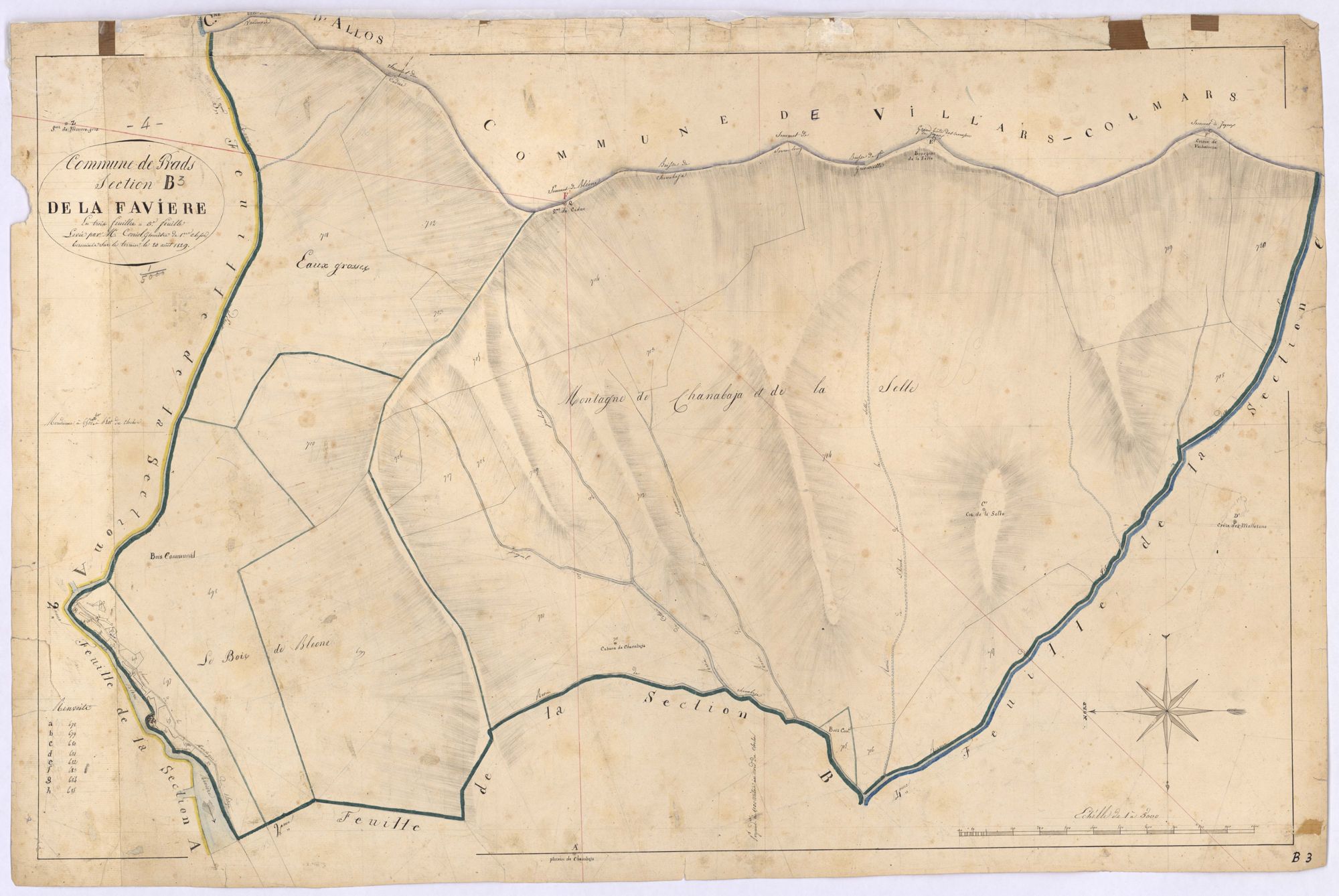 PRADS - Section B, La Faviére.