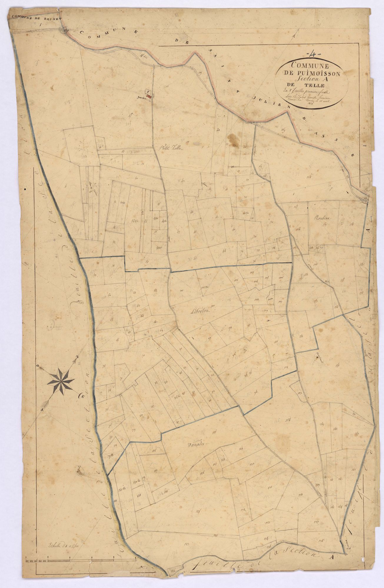 PUIMOISSON - Section A, Telle.