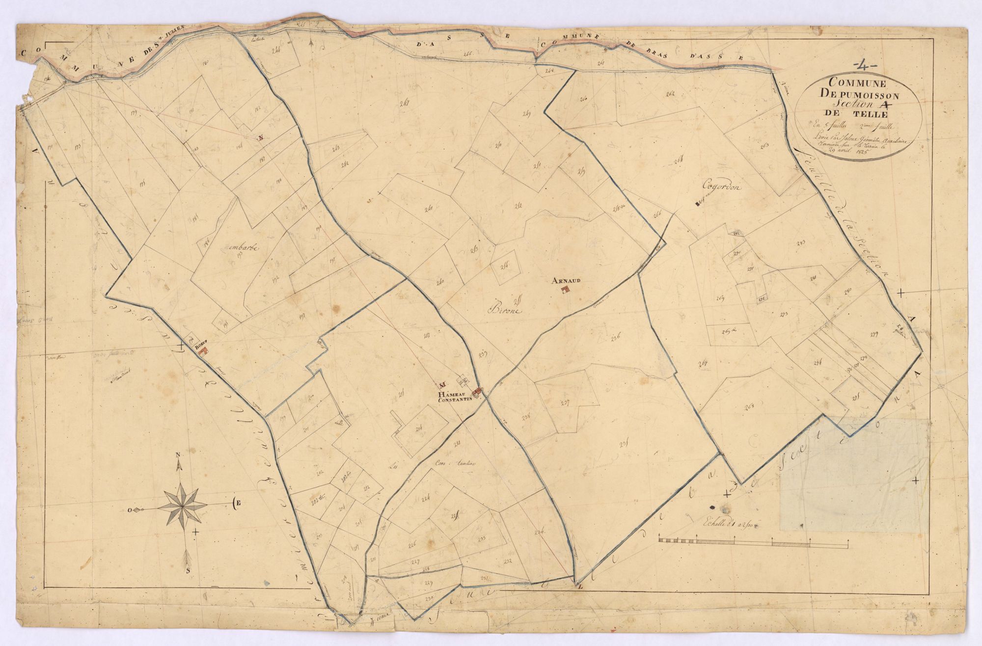 PUIMOISSON - Section A, Telle.