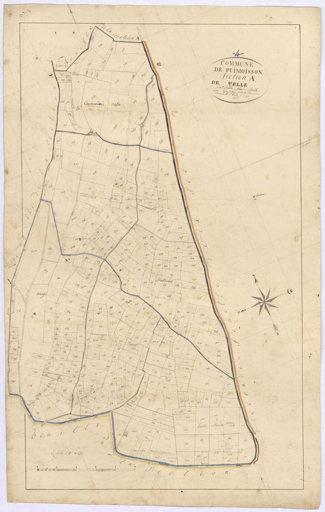 PUIMOISSON - Section A, Telle.