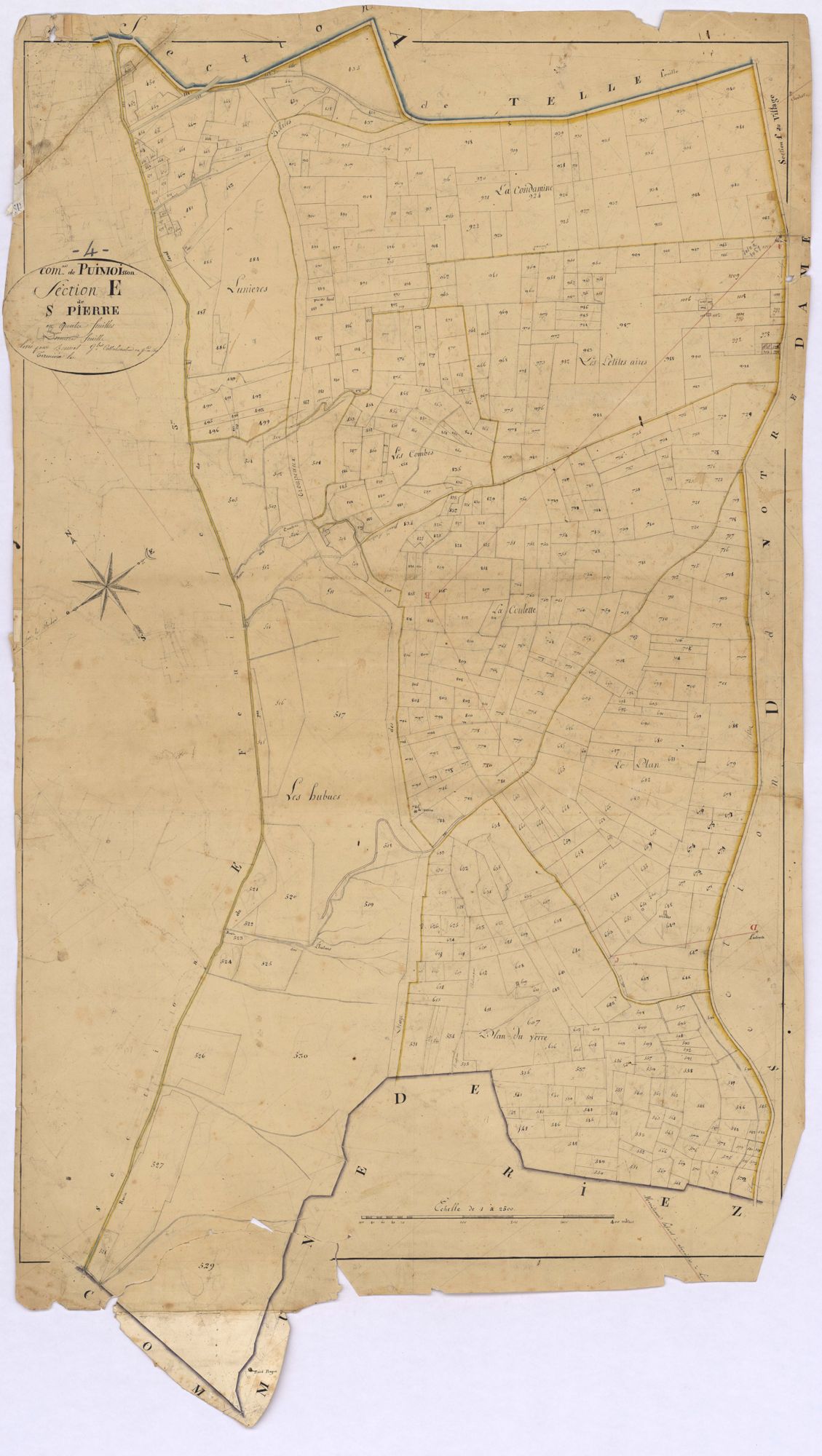 PUIMOISSON - Section E, Saint-Pierre.