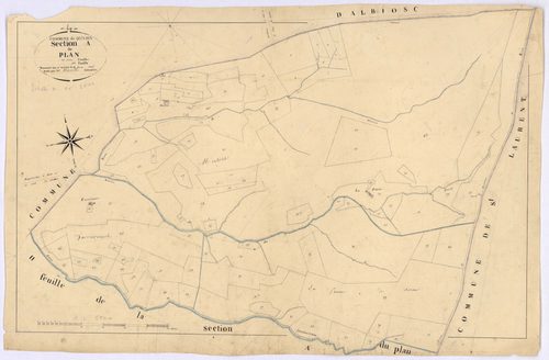 QUINSON - Section A, le Plan.