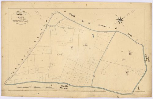 QUINSON - Section A, le Plan.