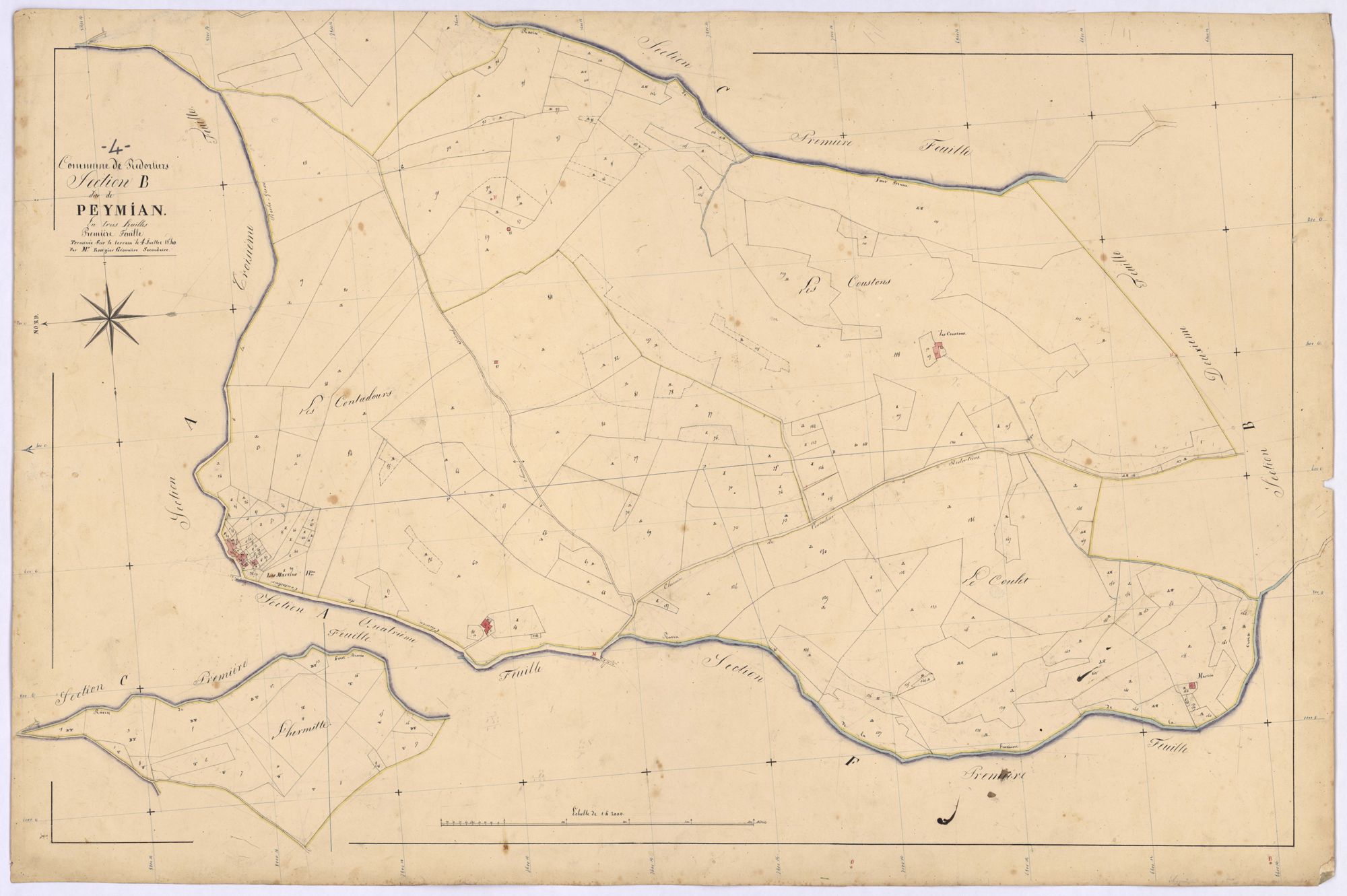 REDORTIERS - Section B, le Peymian.