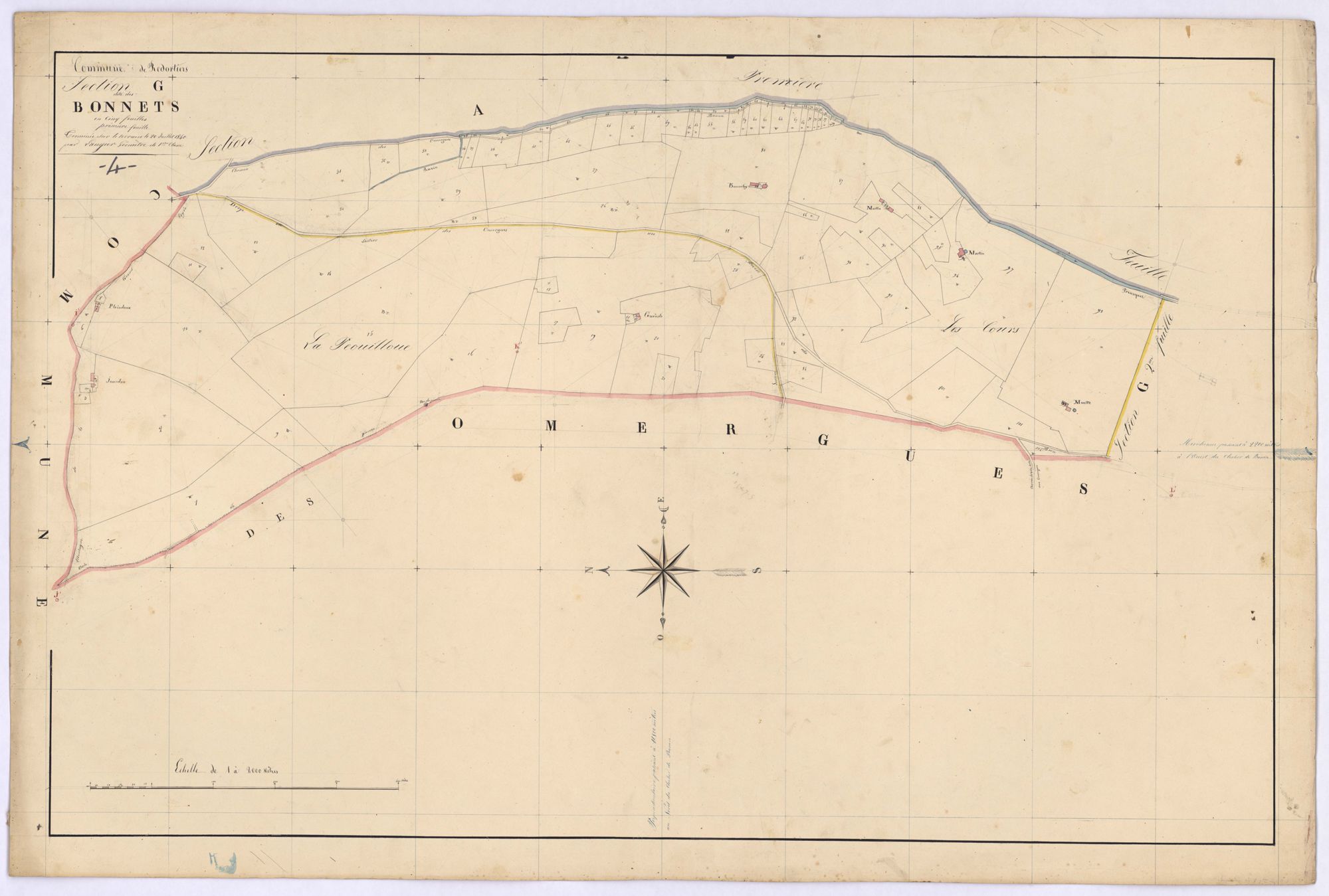 REDORTIERS - Section G, les Bonnets.