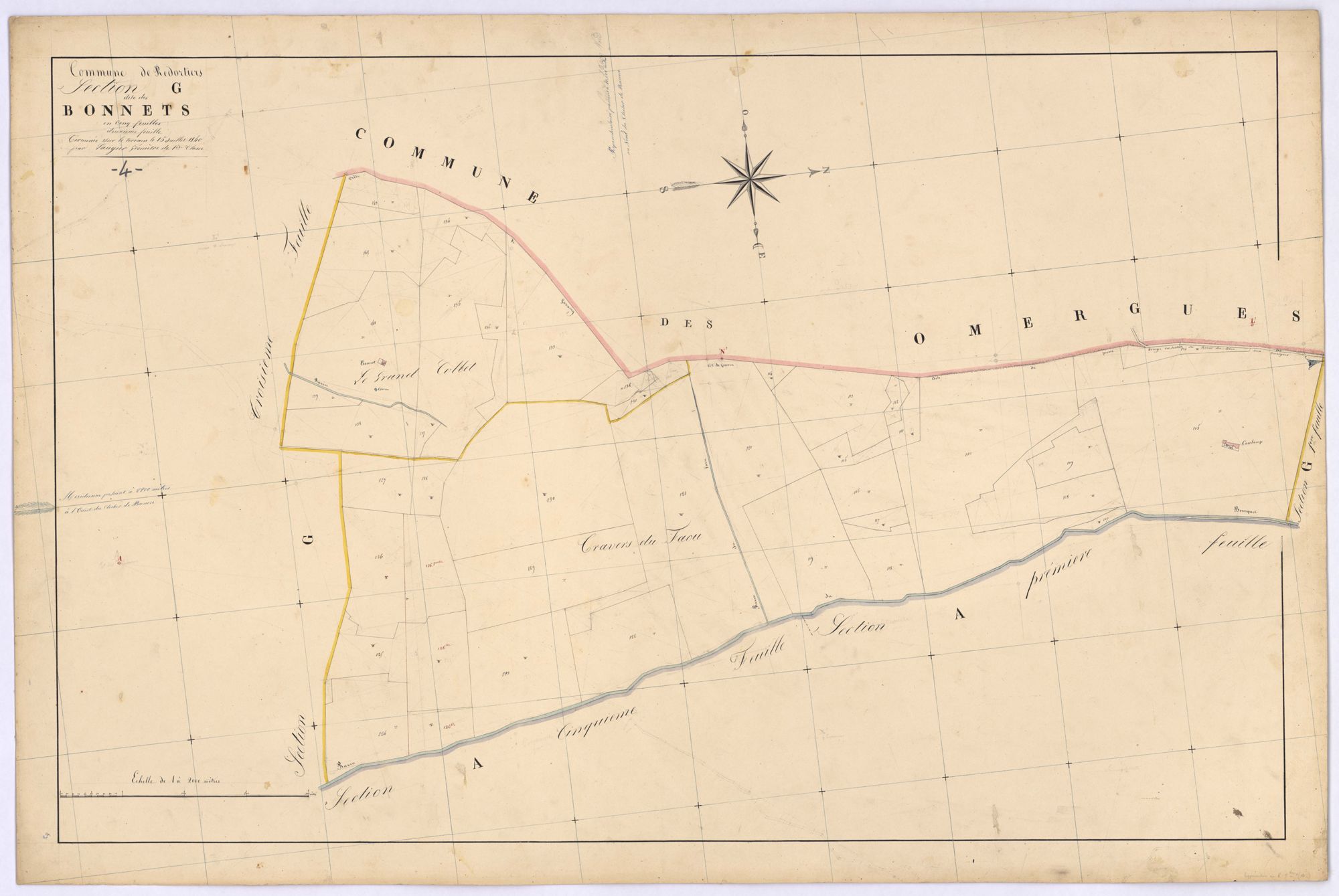 REDORTIERS - Section G, les Bonnets.