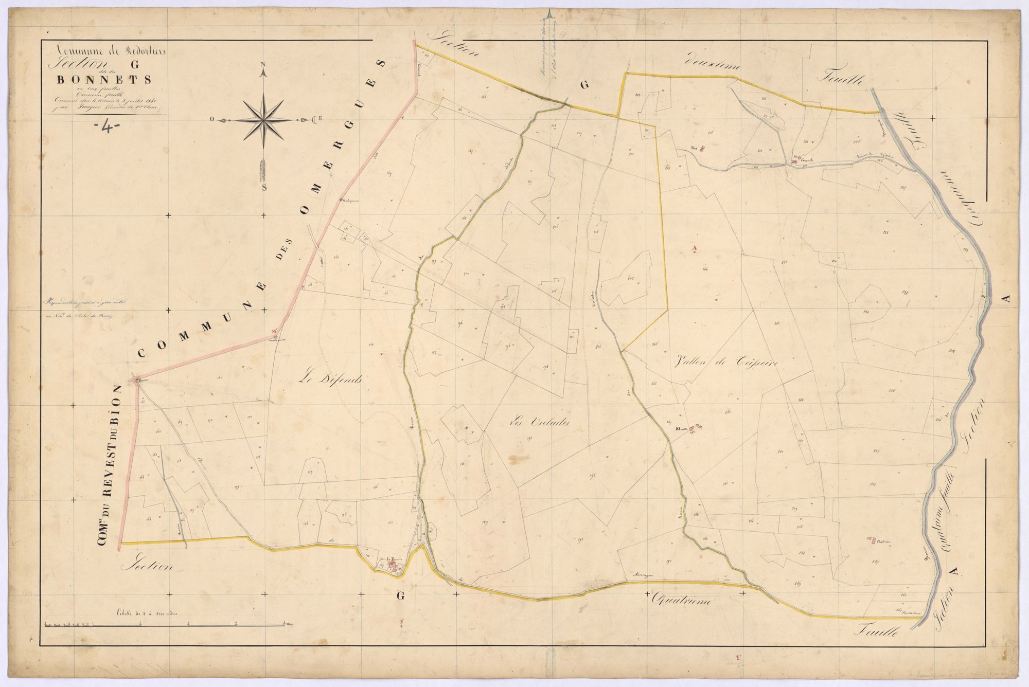 REDORTIERS - Section G, les Bonnets.