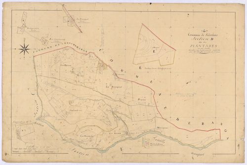 REDORTIERS - Section D, les Plantades.