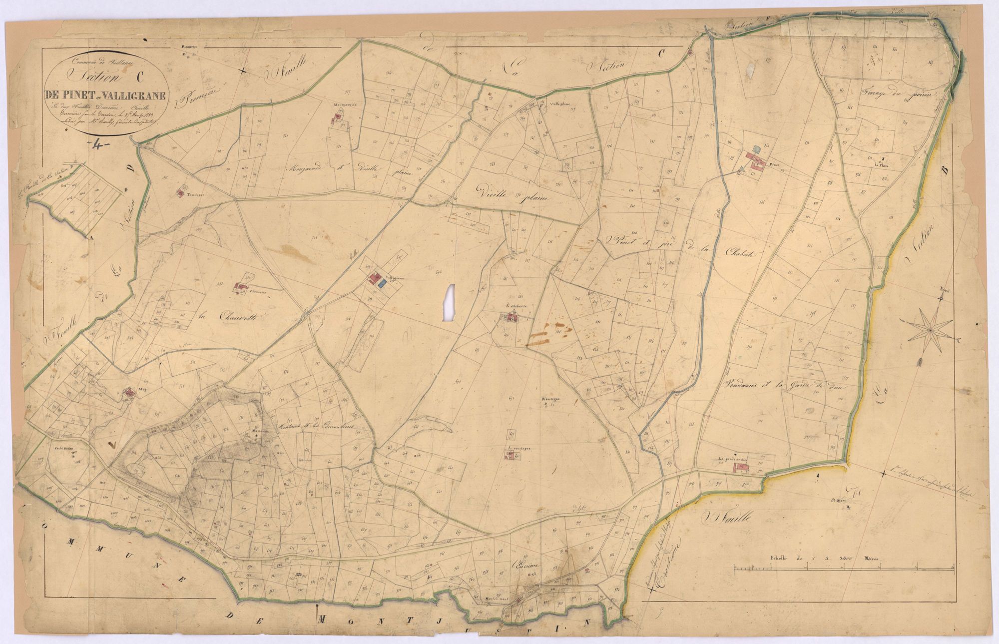 REILLANNE - Section C, le Pinet et Valligrane.