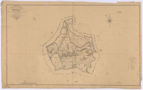 REILLANNE - Tableau d'assemblage de la commune de Reillanne.