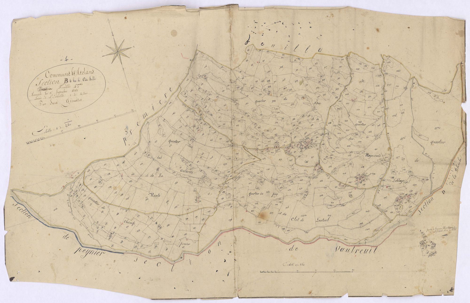 MEOLANS - Section B, Coste-Belle.