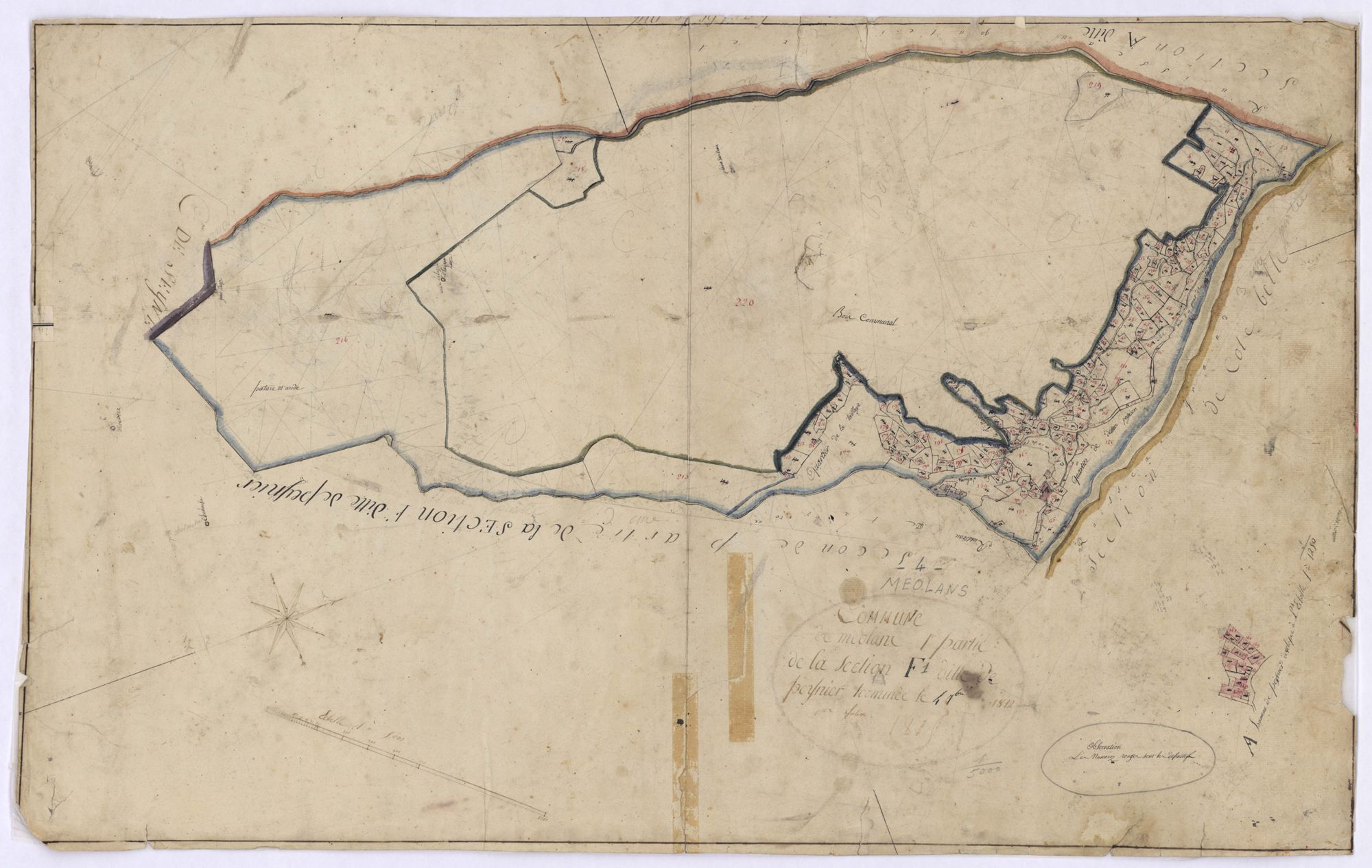 MEOLANS - Section F, le Peynier.