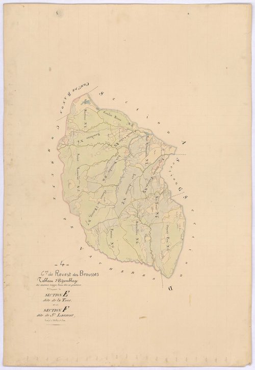 REVEST-DES-BROUSSES - Sections E, F.