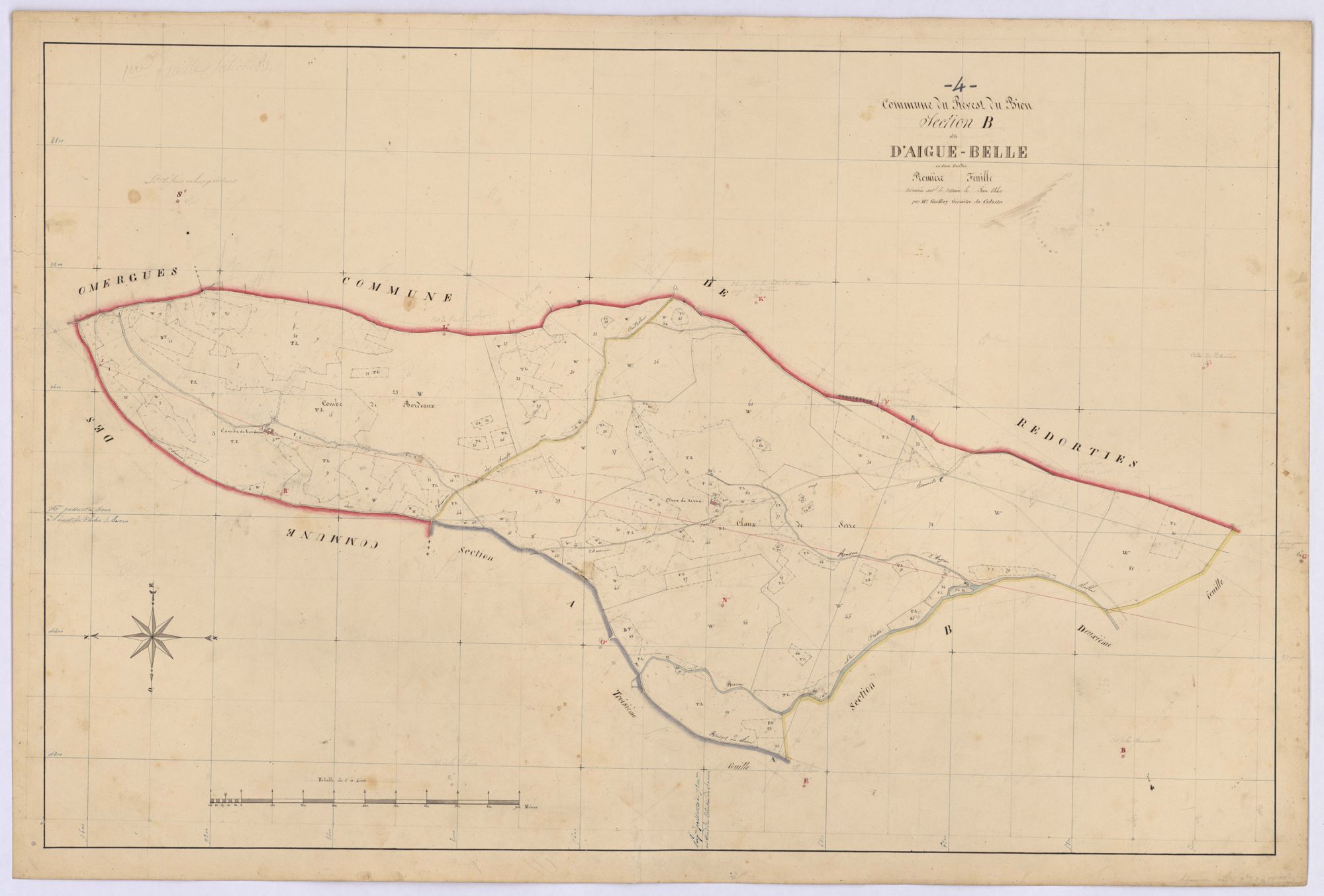 REVEST-DU-BION - Section B, D'Aigue-Belle.