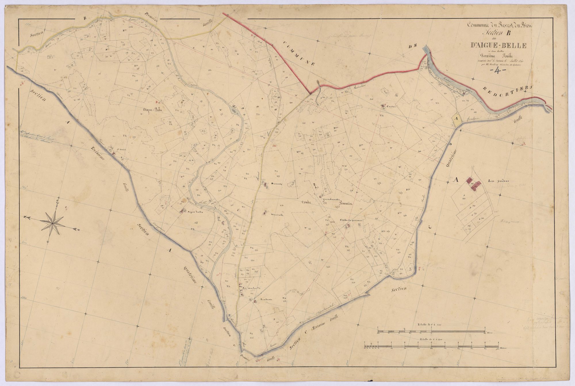 REVEST-DU-BION - Section B, D'Aigue-Belle.