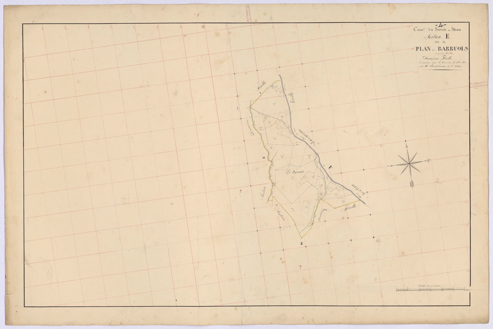 REVEST-DU-BION - Section E, Plan-Barruols.