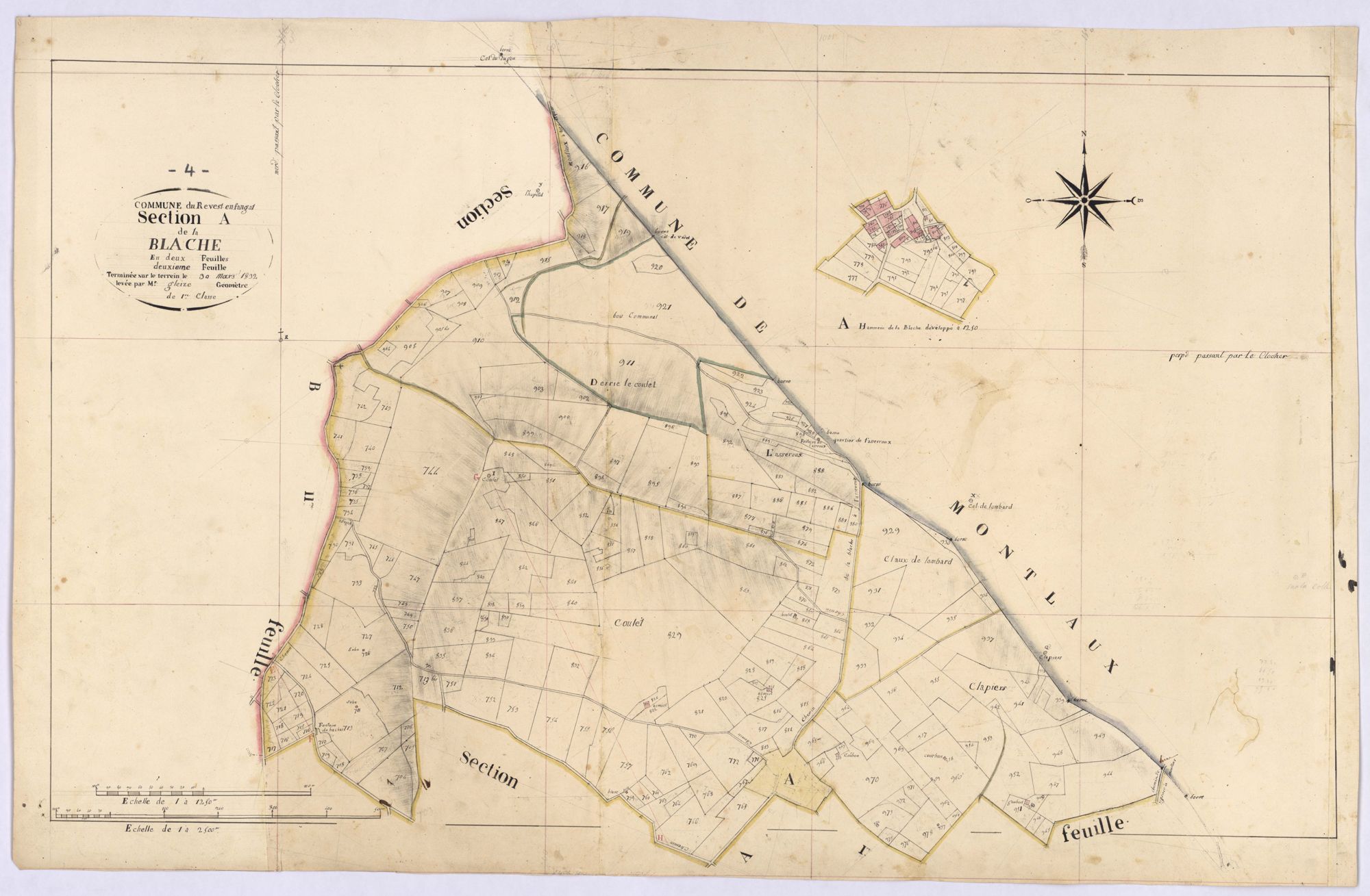 REVEST-SAINT-MARTIN - Section A, la Blache.