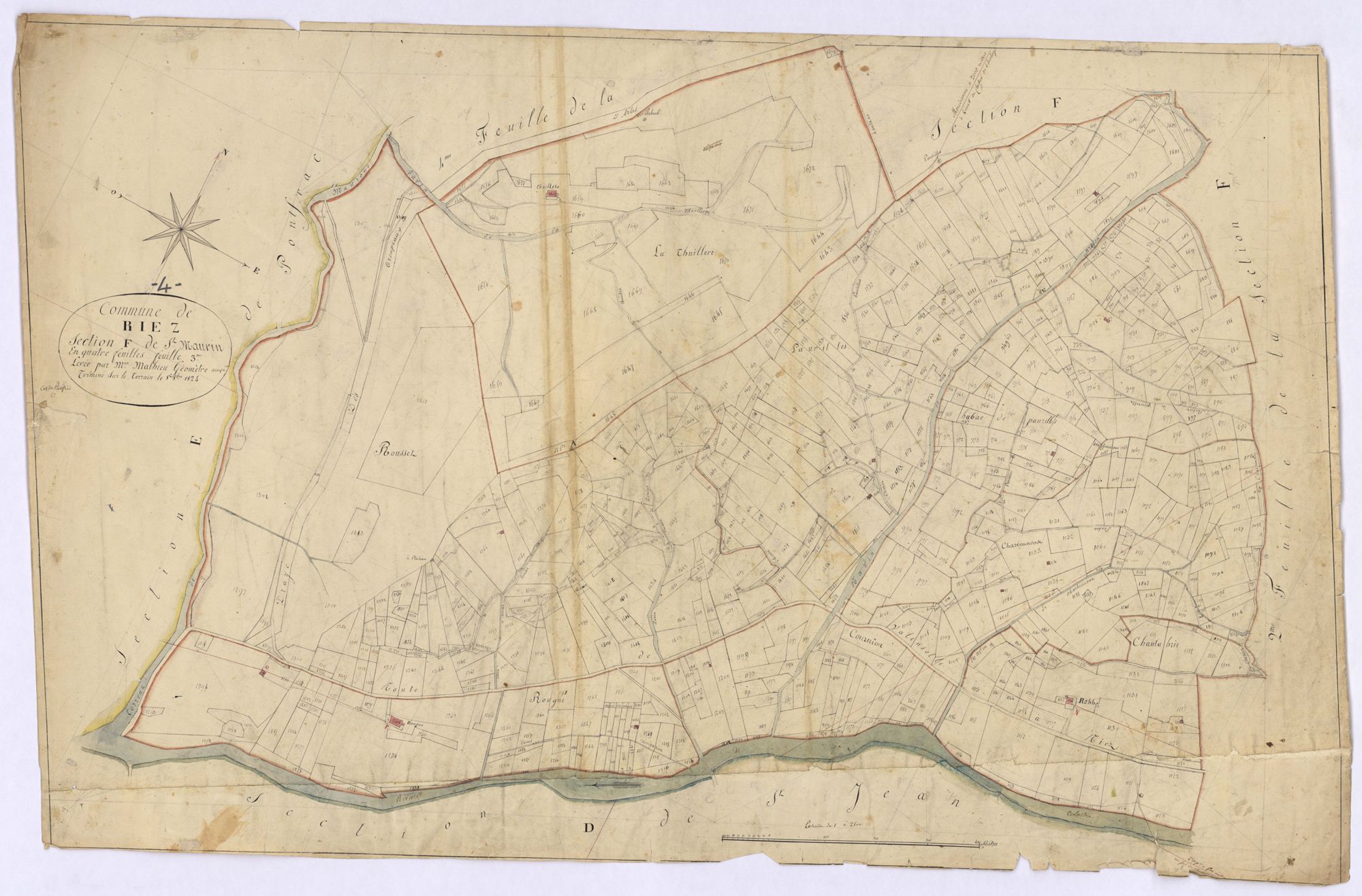 RIEZ - Section F, Saint-Maurin.