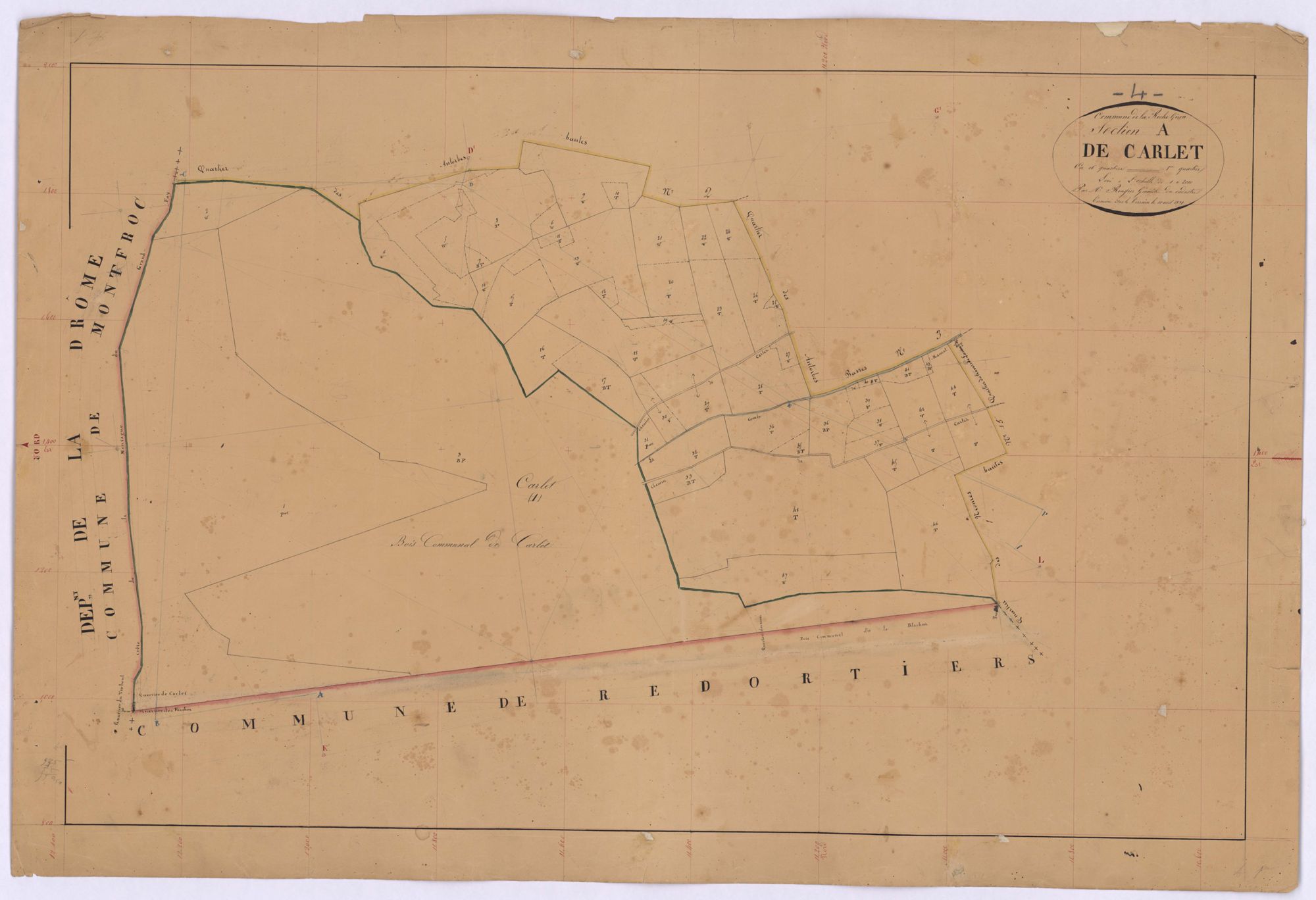 ROCHEGIRON-LA - Section A, le Carlet.