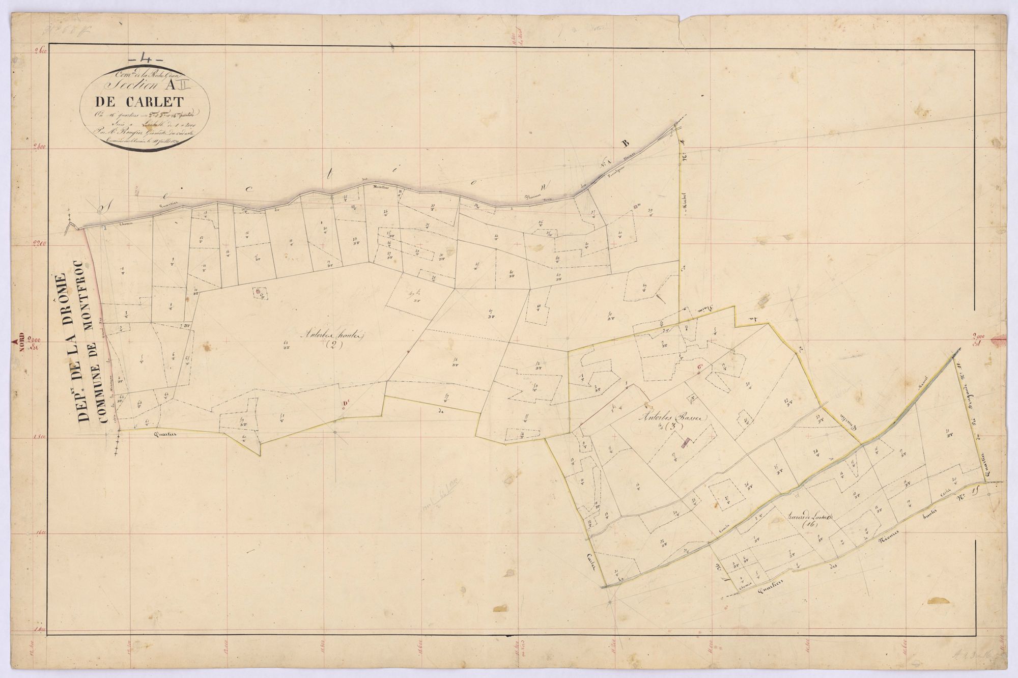 ROCHEGIRON-LA - Section A, le Carlet.