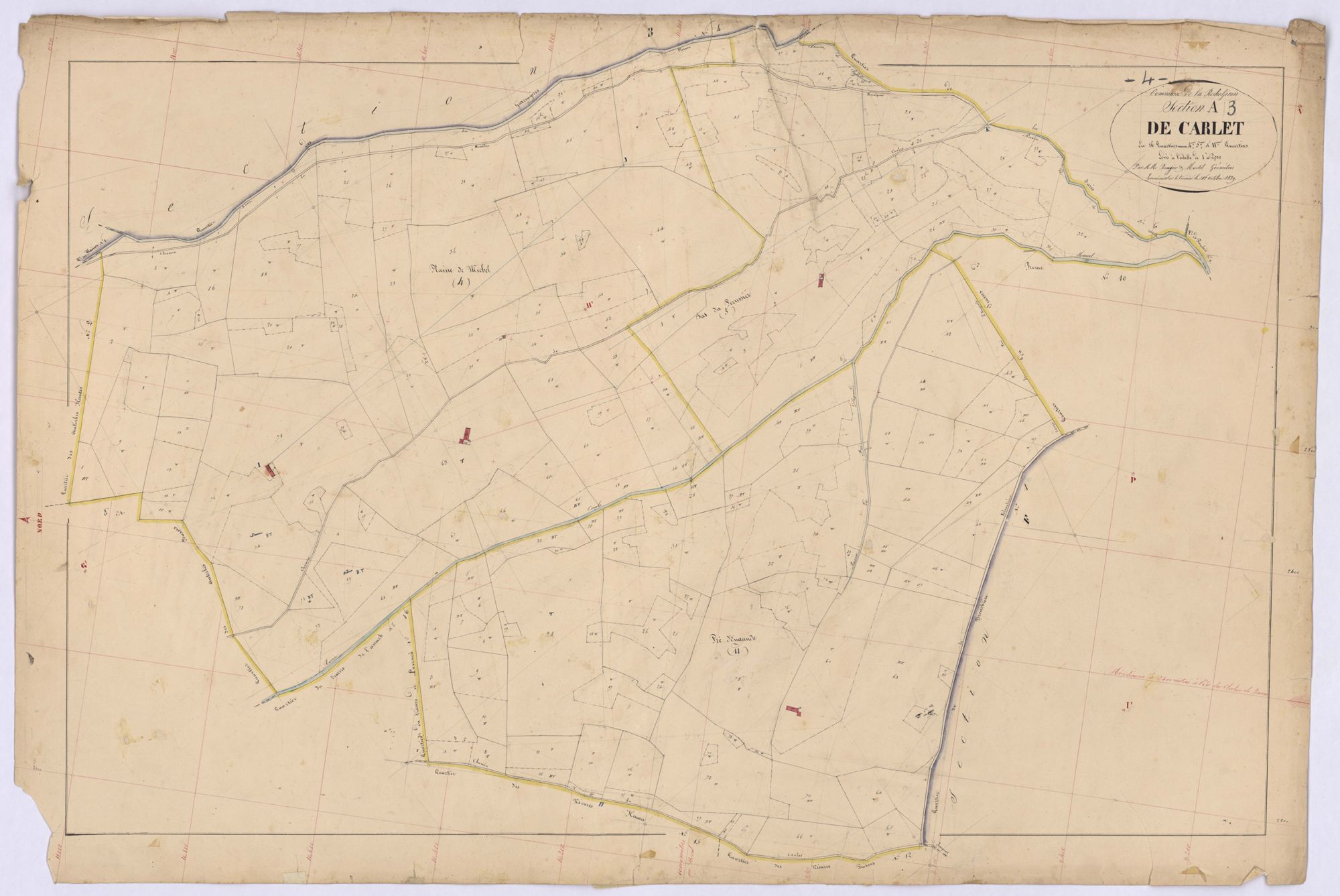 ROCHEGIRON-LA - Section A, le Carlet.