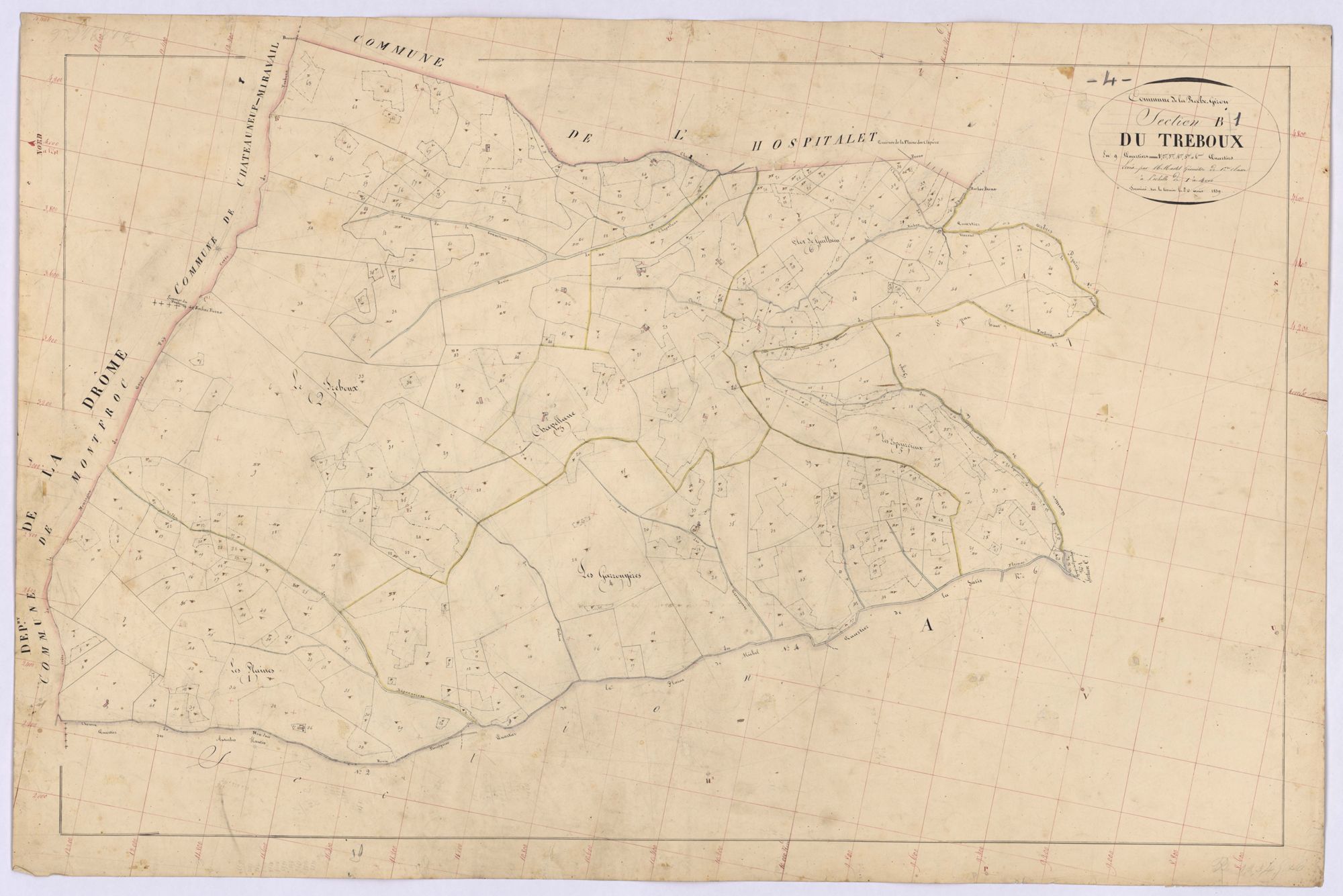ROCHEGIRON-LA - Section B, Treboux.