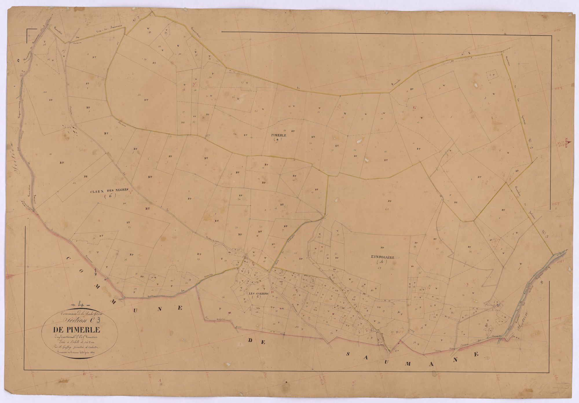 ROCHEGIRON-LA - Section C, Pimerle.