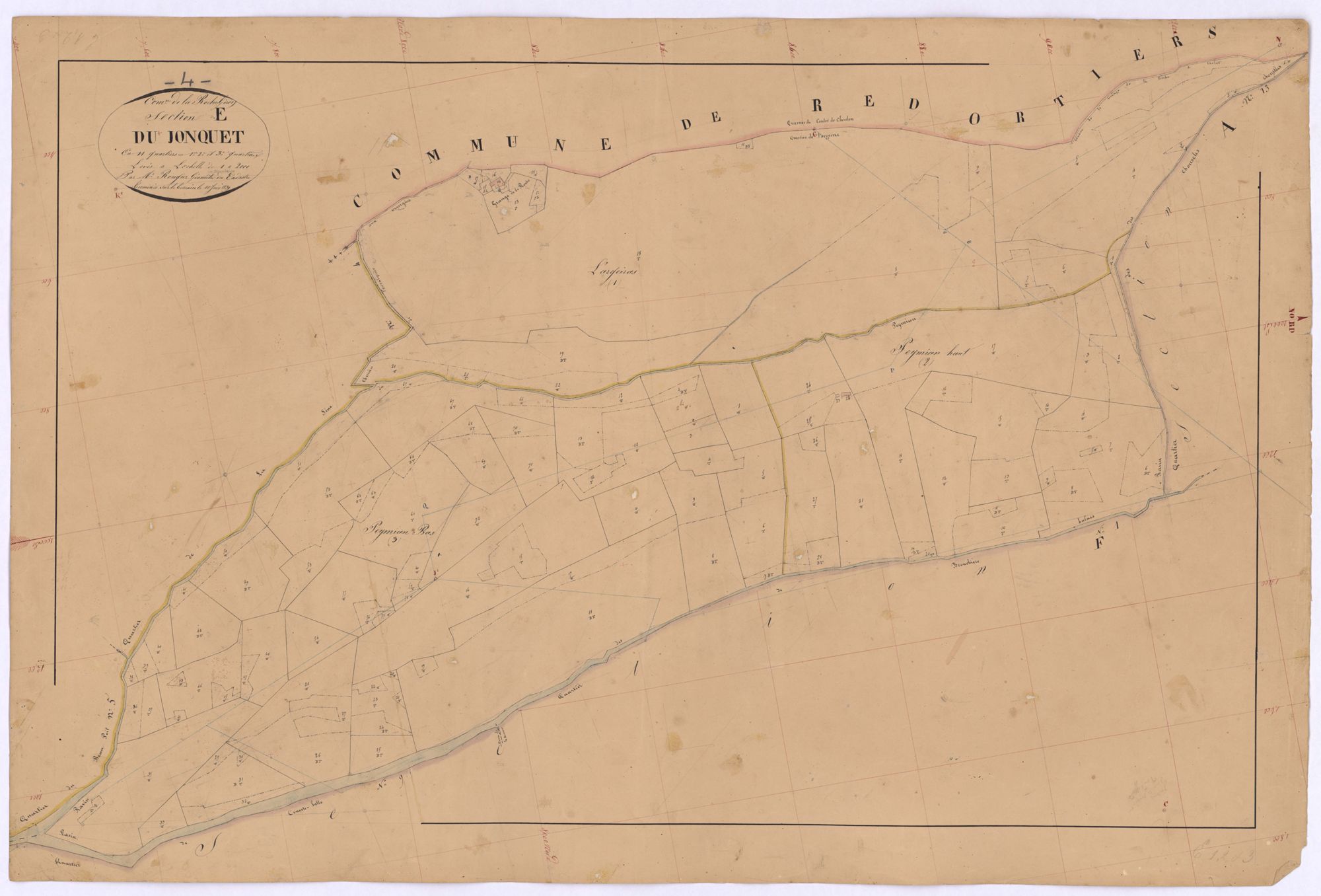 ROCHEGIRON-LA - Section E, le Jonquet.