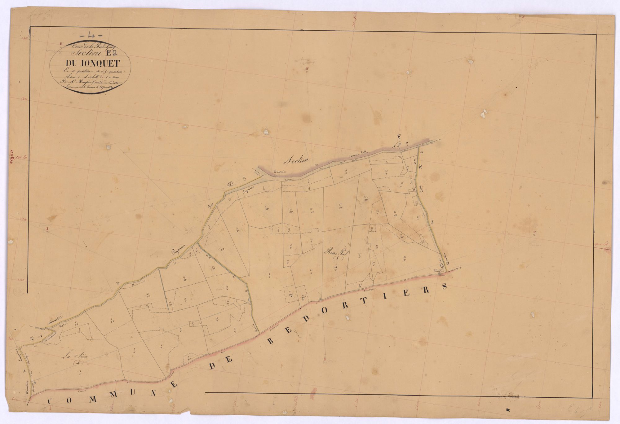 ROCHEGIRON-LA - Section E, le Jonquet.