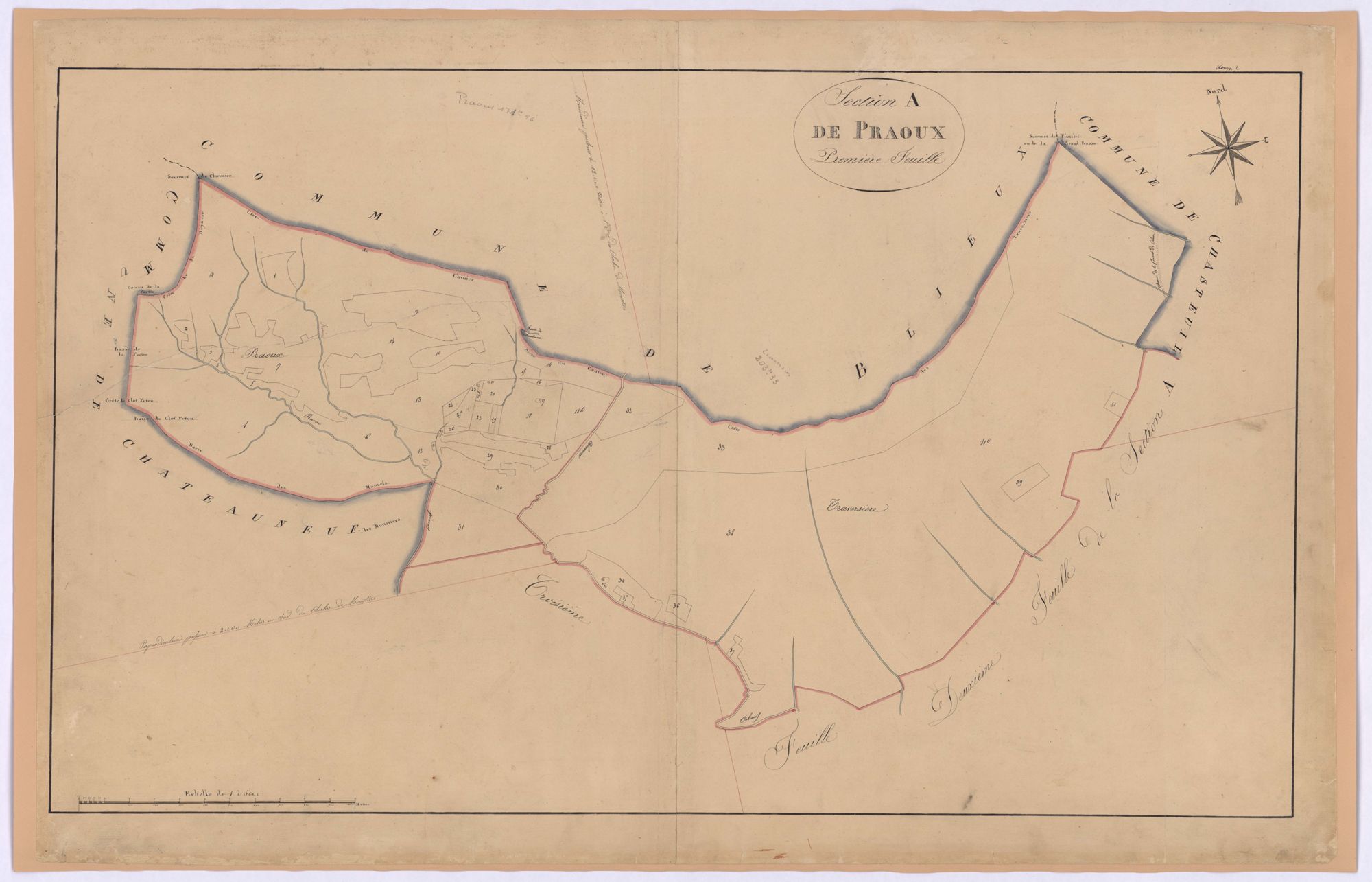 ROUGON - Section A, le Praoux.