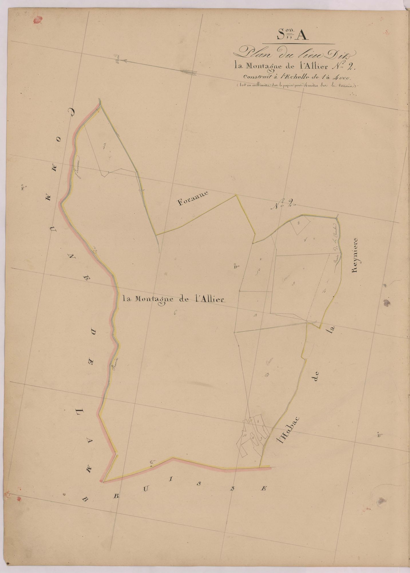 SAINT-ANDRE-LES-ALPES - Section A, La montagne de l'Allier.