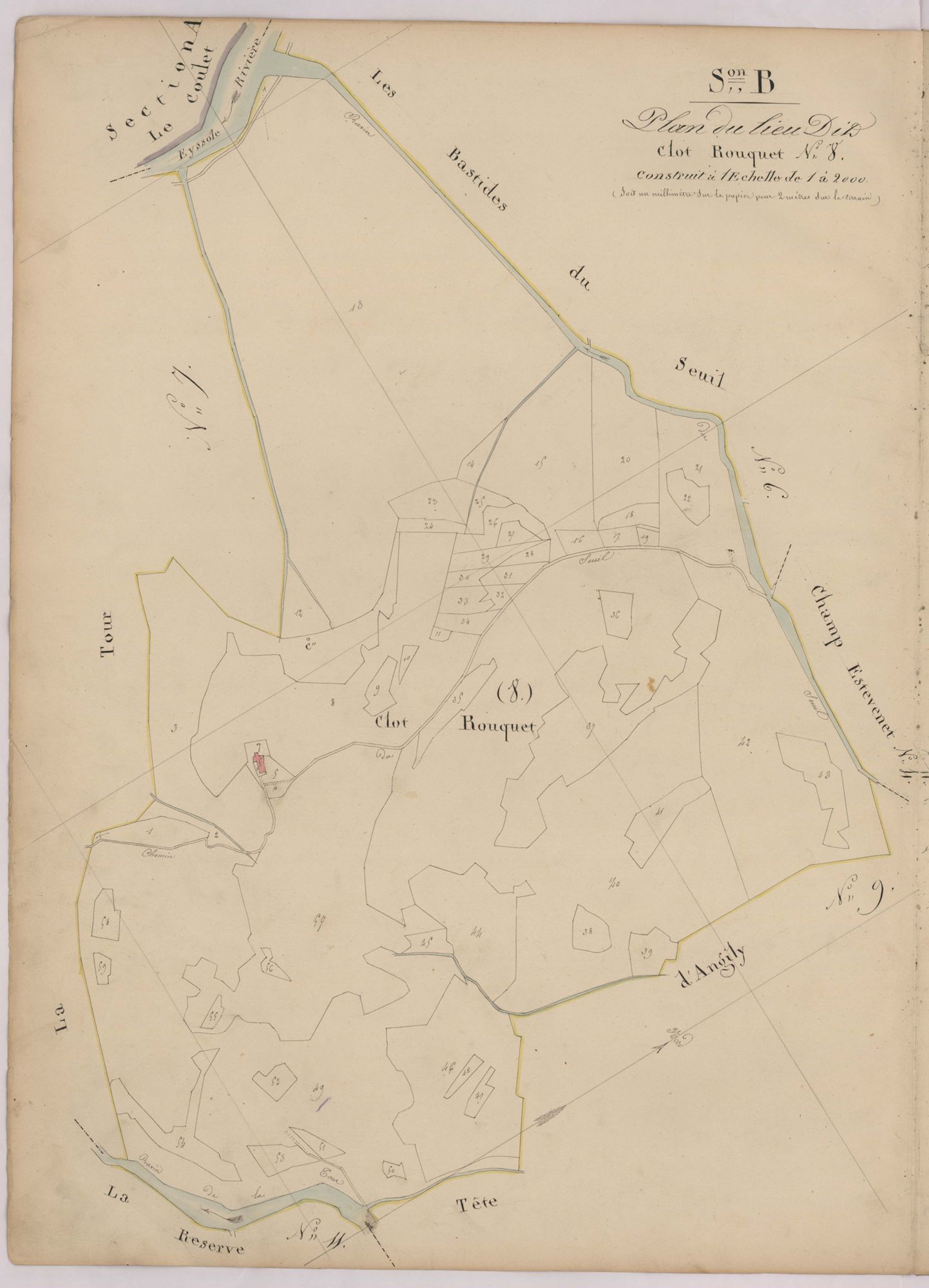 SAINT-ANDRE-LES-ALPES - Section B, Clot Rouquet.