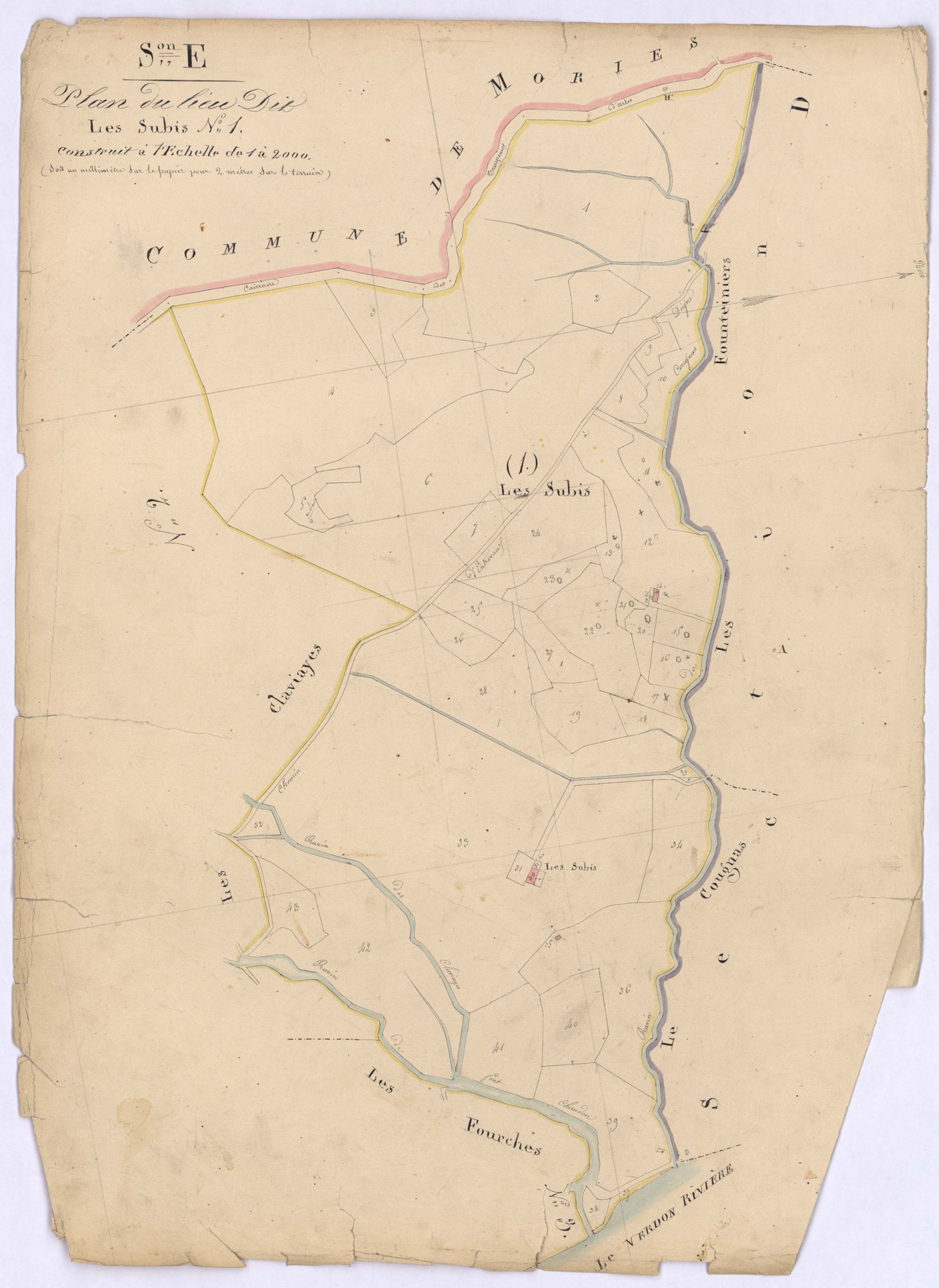SAINT-ANDRE-LES-ALPES - Section E, les Subis.