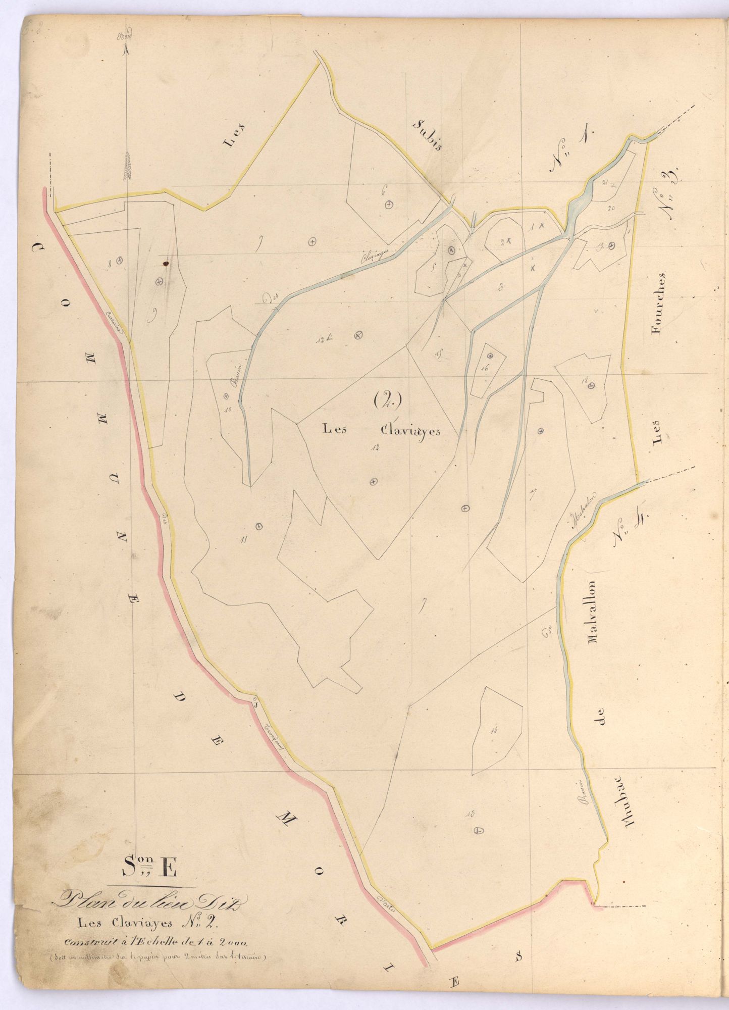 SAINT-ANDRE-LES-ALPES - Section E, les Clauviayes.