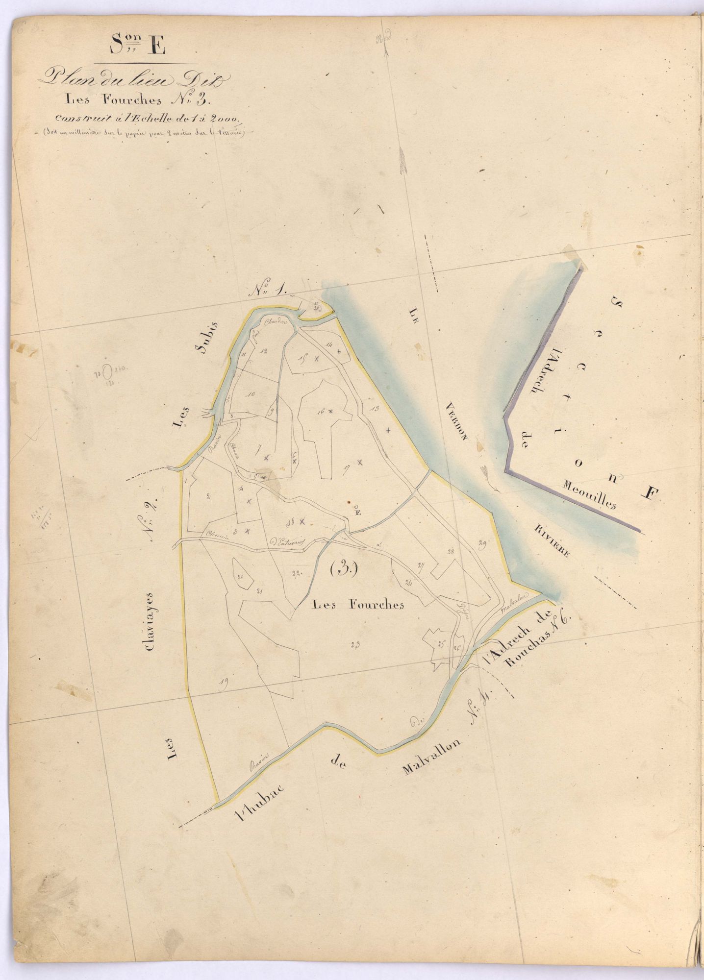 SAINT-ANDRE-LES-ALPES - Section E, les Fourches.