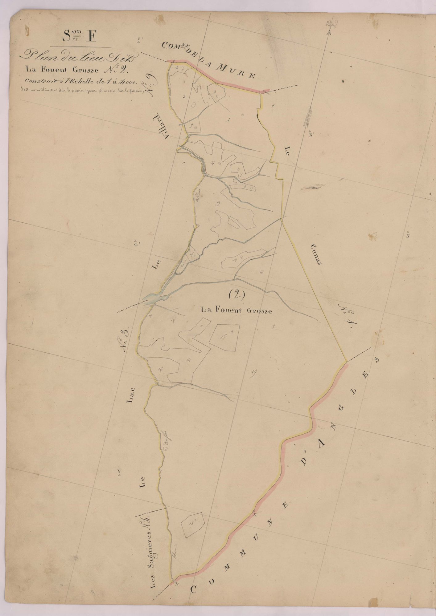 SAINT-ANDRE-LES-ALPES - Section F, La Fouent Grosse.