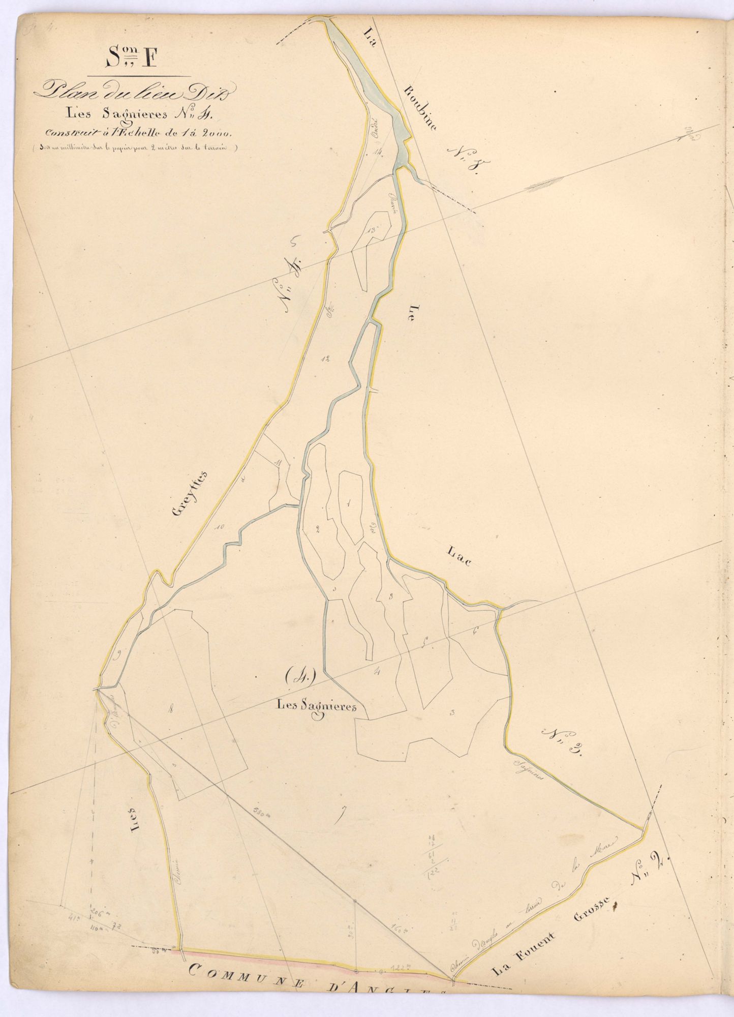 SAINT-ANDRE-LES-ALPES - Section F, les Sagnières.