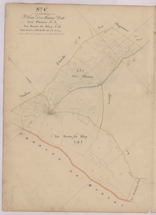 SAINT-ANDRE-LES-ALPES - Section C, les plaines et la Basse de Blay.