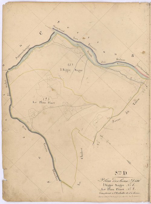 SAINT-ANDRE-LES-ALPES - Section D, L'Aigue Négre et Plan Pinet.