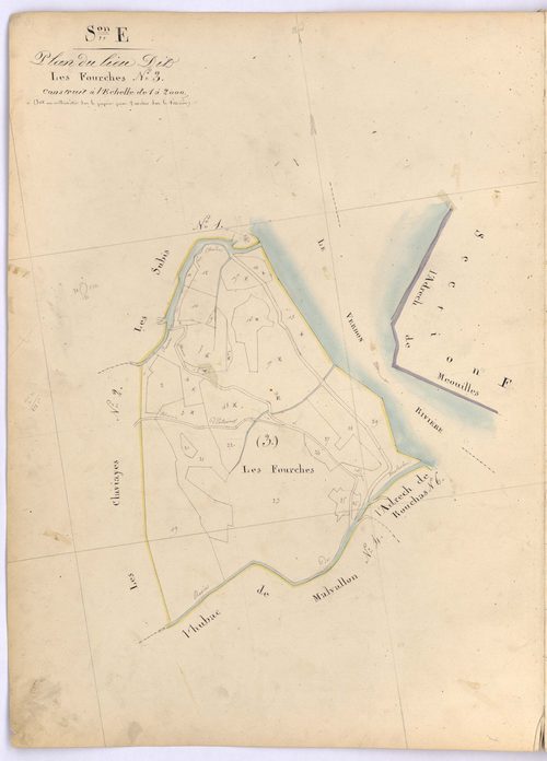 SAINT-ANDRE-LES-ALPES - Section E, les Fourches.