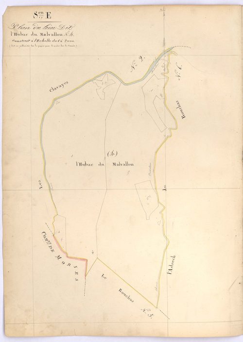SAINT-ANDRE-LES-ALPES - Section E, l'Hubac du Malvallon.