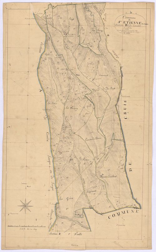 SAINT-ETIENNE-LES-ORGUES - Section B, Cavalet.
