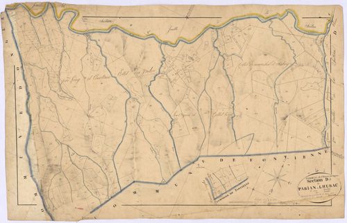 SAINT-ETIENNE-LES-ORGUES - Section D, Parlian-d'Hubac.