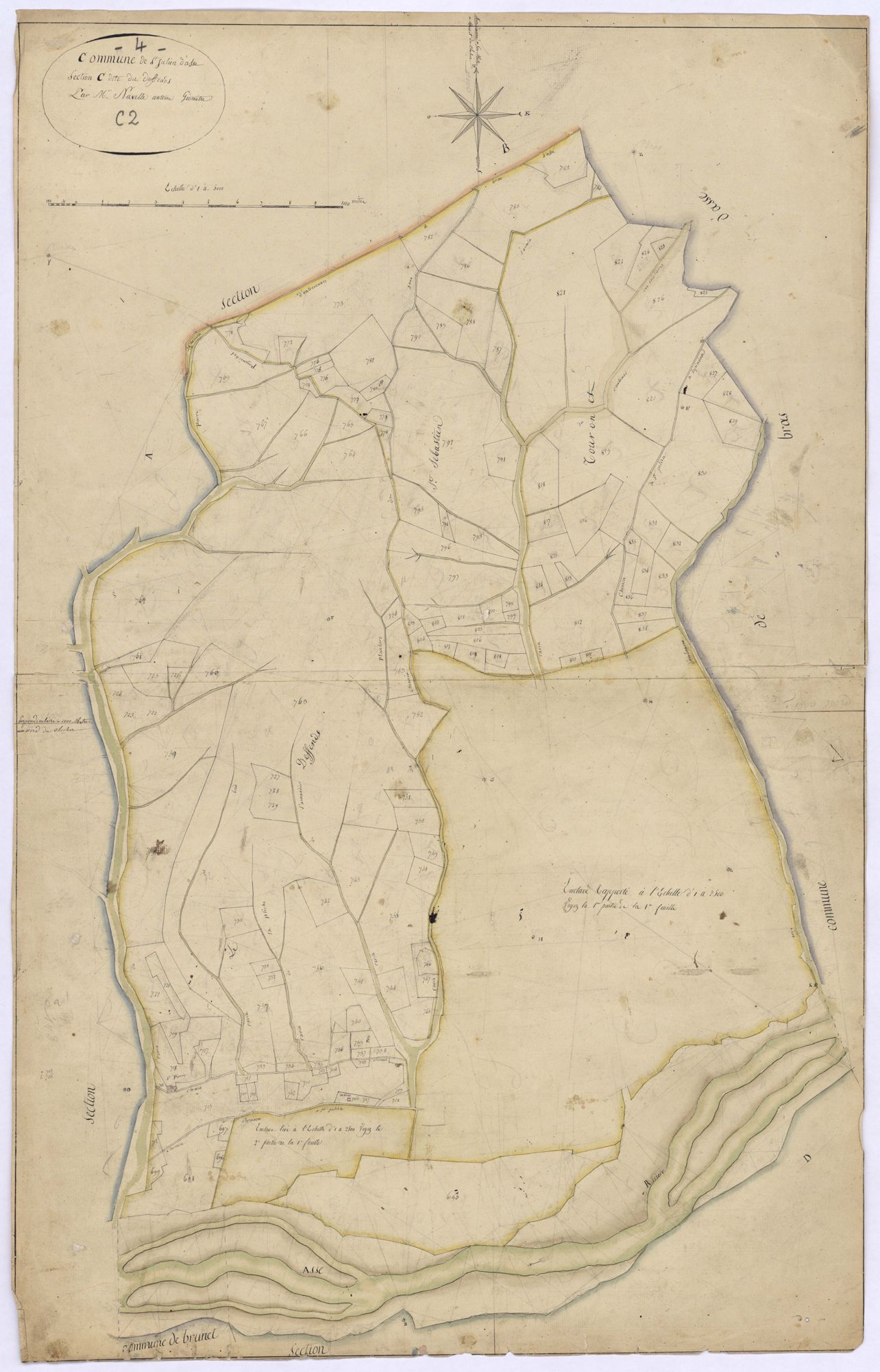 SAINT-JULIEN-D'ASSE - Sections C, les Défends.