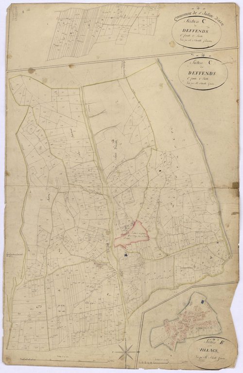 SAINT-JULIEN-D'ASSE - Sections C, les Défends et E, le Village.