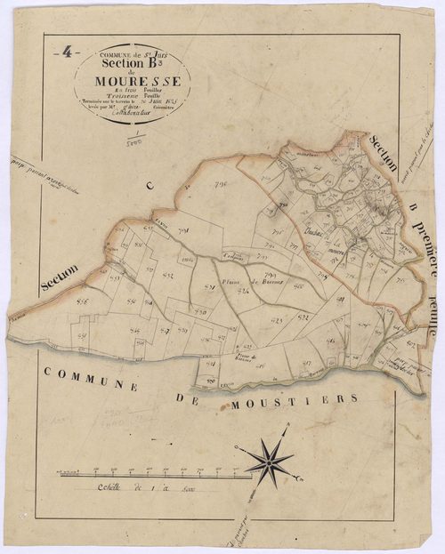 SAINT-JURS - Section B, Mouresse.