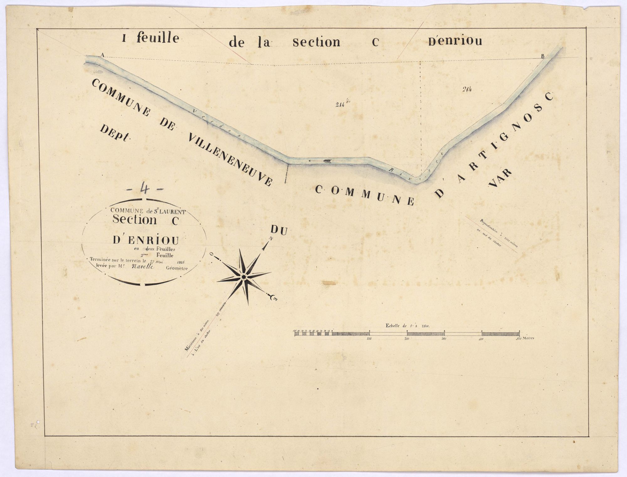SAINT-LAURENT-DU-VERDON - Section C, Enriou.