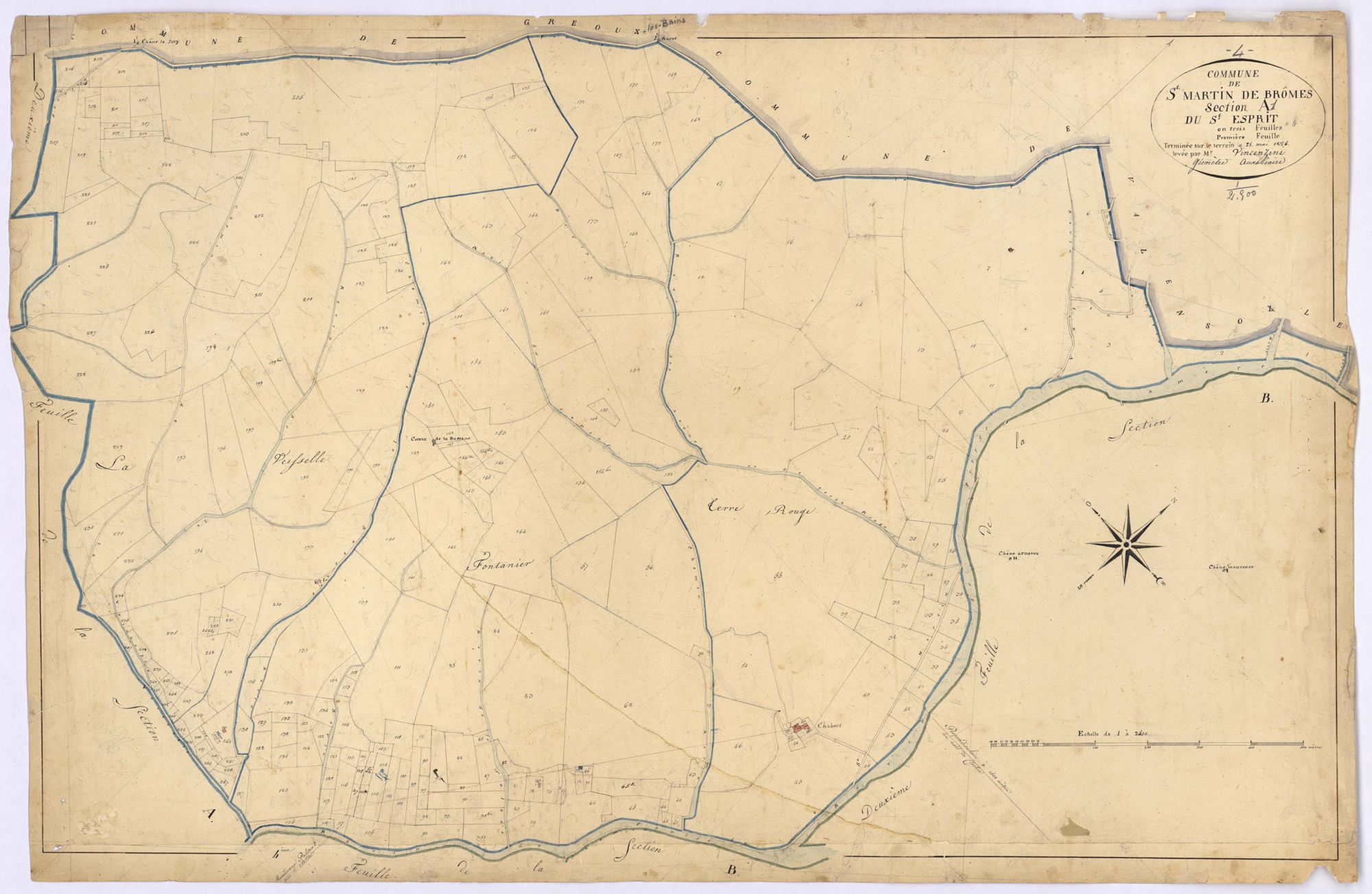 SAINT-MARTIN-DE-BROMES - Section A, Saint-Esprit.