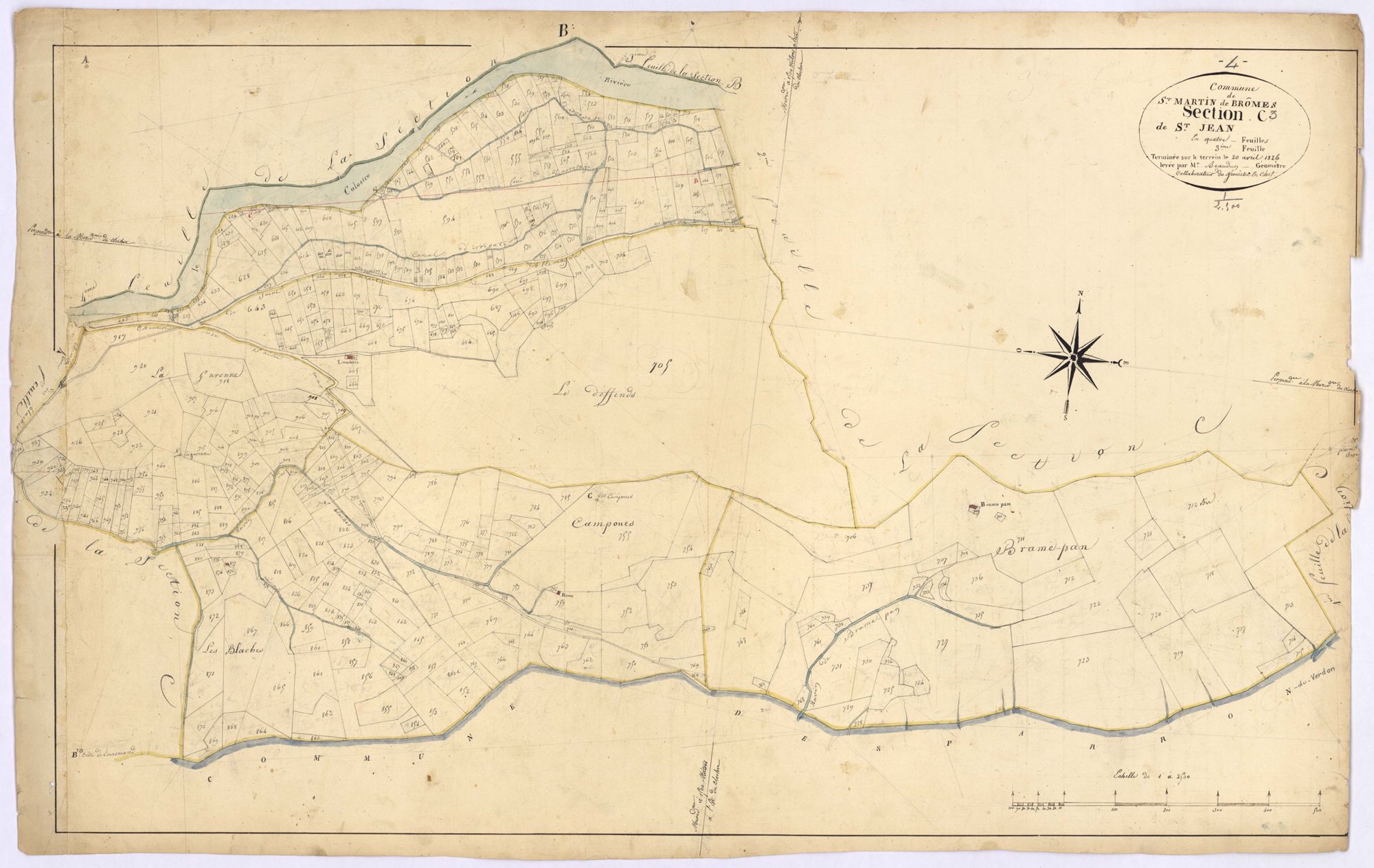 SAINT-MARTIN-DE-BROMES - Section C, Saint-Jean.